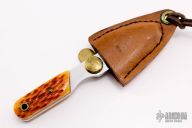 Button Lock Neck Knife