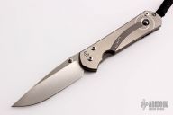 Small Sebenza 21 - Unique Graphic - Reverse Silver Contrast w/ Hematite Inlay
