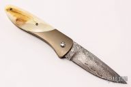 Integral Damascus Liner Lock - Wart Hog