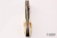 Integral Damascus Liner Lock - Wart Hog