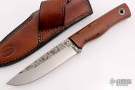 Leuku - Brown Burlap Micarta