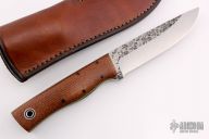 Leuku - Brown Burlap Micarta