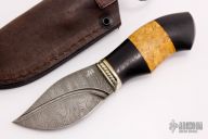 Damascus Neck Knife