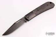 Slipjoint - Black Tumbled Blade/Bolsters and Carbon Fiber