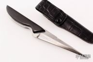 Damascus Stiletto - Ironwood