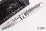 Integral Boot Dagger - Damascus Inlay
