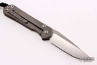Large Sebenza 21 - Unique Graphic - Reverse Silver Contrast w/ Hematite Inlay