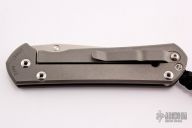 Large Sebenza 21 - Unique Graphic - Reverse Silver Contrast w/ Hematite Inlay