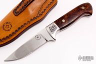 Engraved Elk Hunter - Desert Ironwood