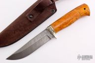 Clip Point Fixed Blade - Damascus