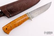 Clip Point Fixed Blade - Damascus