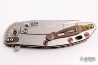 XM-18 Sheepsfoot Flipper - Upgraded hardware and Green G-10 Frag Pattern Scale