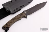 Horkos - Black / Green w/ Kydex Sheath