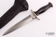 Damascus and Ebony Dagger