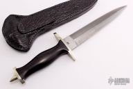 Damascus and Ebony Dagger