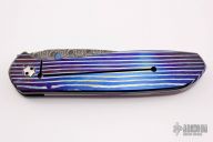 Estrella - Damasteel and MokuTi w/ Argentium Silver Inlay