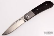 Slipjoint - Tumlbed Blade and Black G-10