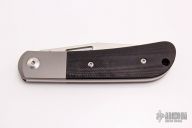 Slipjoint - Tumlbed Blade and Black G-10