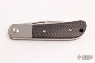 Slipjoint - Tumbled Blade and Carbon Fiber