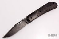 Slipjoint - Black Tumbled Blade/Bolsters and Carbon Fiber