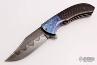 Linerlock Flipper - MokuTi and Hamon