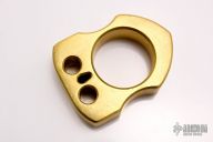 Brass Owl - Hammered Face