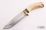 Large Fixed Blade - Hippo Tooth