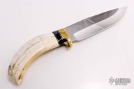 Large Fixed Blade - Hippo Tooth