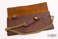 Leather Wallet w/ Chain