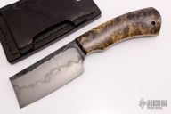 Mini Cleaver with Box Elder Scales