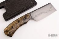 Mini Cleaver with Box Elder Scales