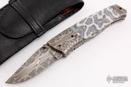 Damascus and Brain Coral Linerlock