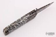 Damascus and Brain Coral Linerlock