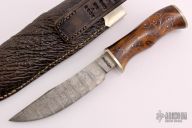 Damascus Hunter w/ Silver Wire Inlays