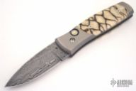 Small Automatic - Damascus & Tiger Coral